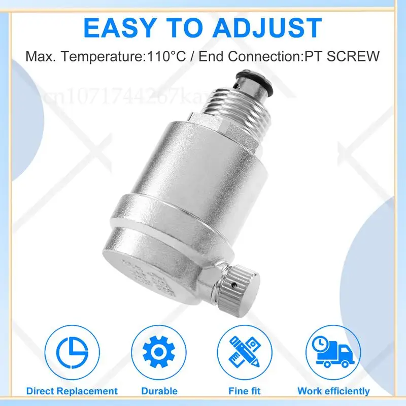 

-A16I 1/2 Inch Stainless Steel 304 Automatic Air Vent Valve For Solar Water Heater Pressure Relief Valve 10Bar
