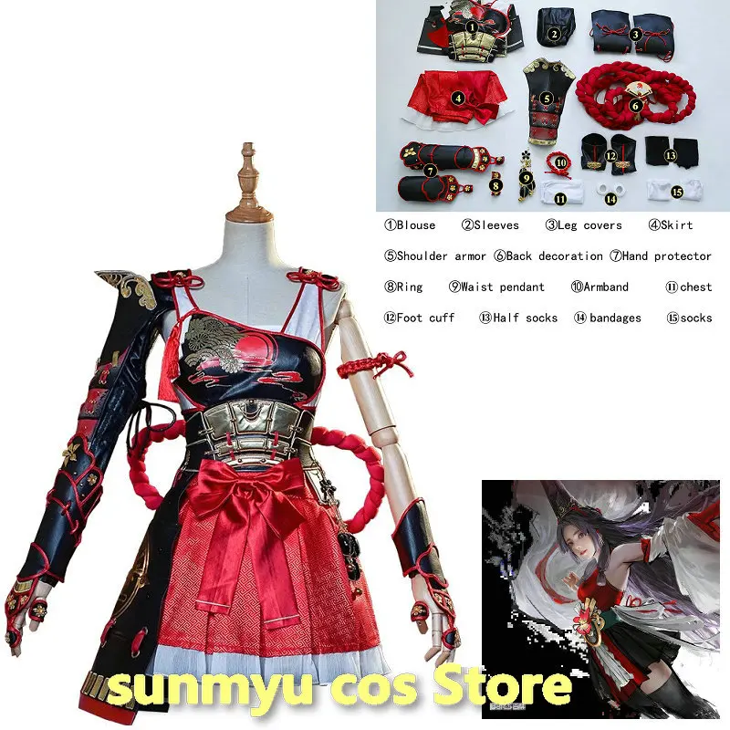 Game Naraka Bladepoint Kurumi Cosplay Costume Naraka:Bladepoint Cosplay