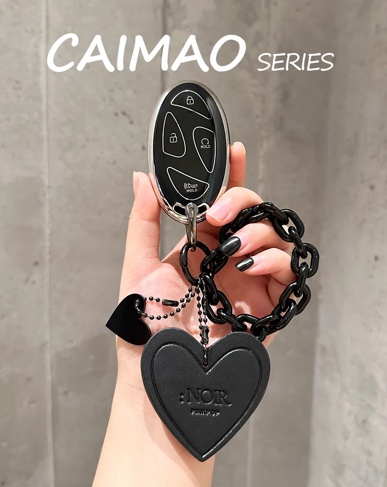 

2025 New TPU Car Key Protective Case, Compatible with Hyundai IONIQ 6/Grand Prix GN7/Kona 5/7-Button Keyless Remote Cover