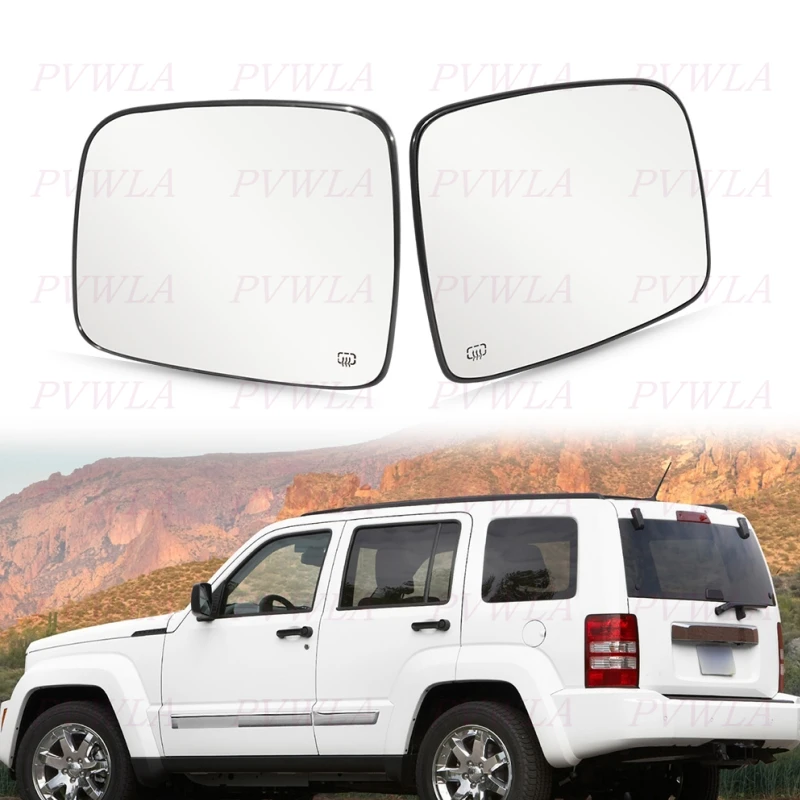 

Heated Lens For Jeep Liberty 2002 2003 2004 2005 2006 2007 Rearview Mirror Glass Car Accessories 5083989AA 5134236AA