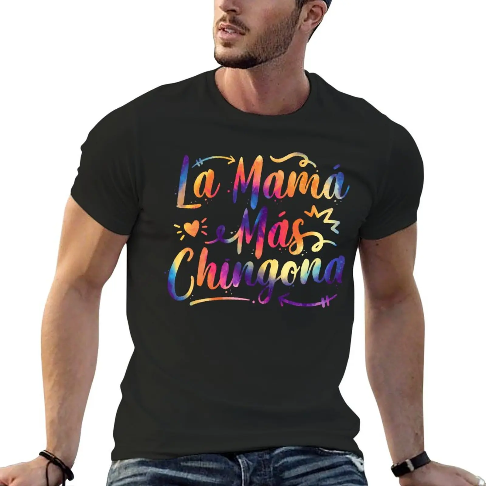 Crewneck Mother's Day La Mama Mas Chingona Spanish Mothers Day Hispanic T-shirt  Campaign Tees Novelty Humor Graphic Home USA Si