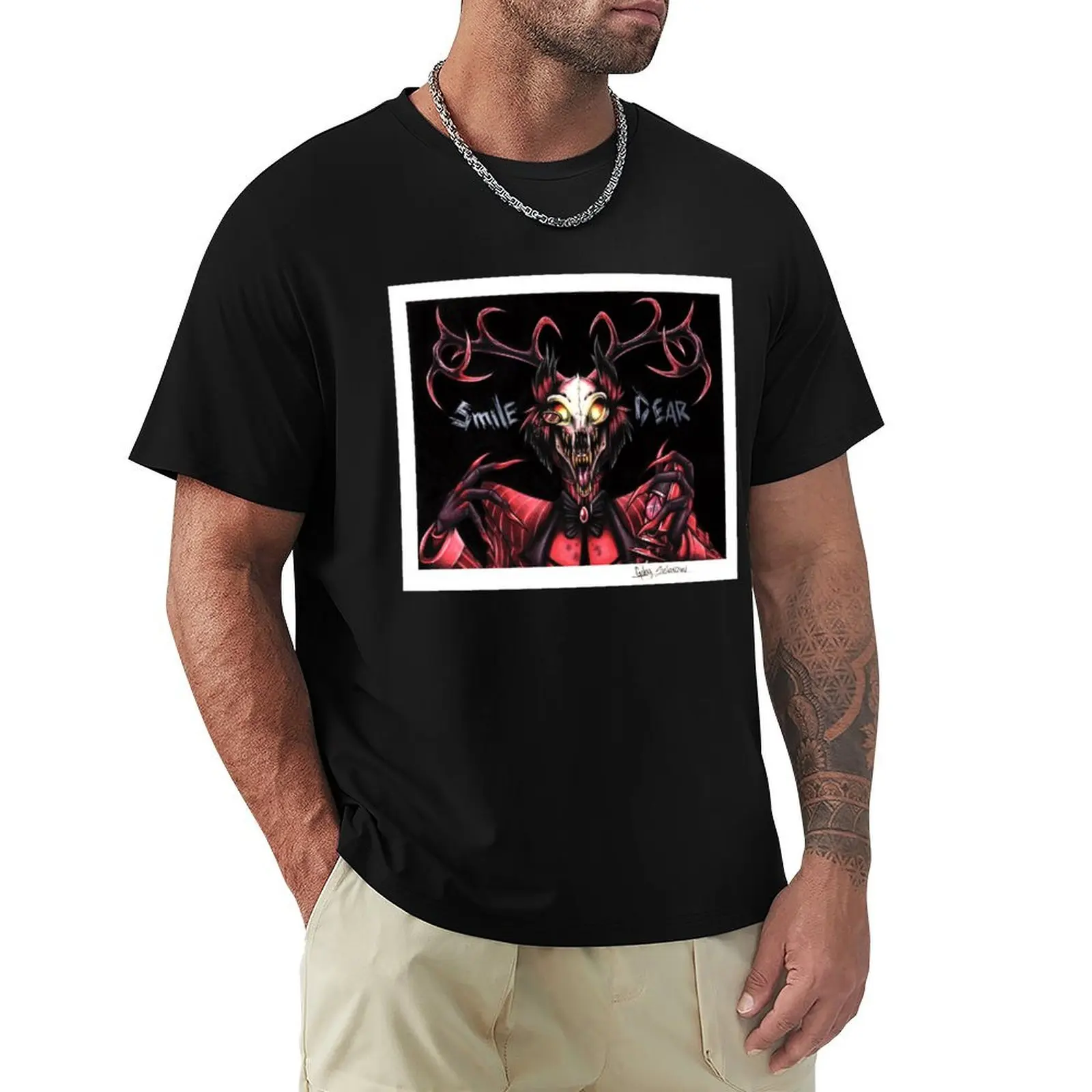 

Alastor the Creepy Deer T-Shirt Outdoor Sports Lightweight Tee