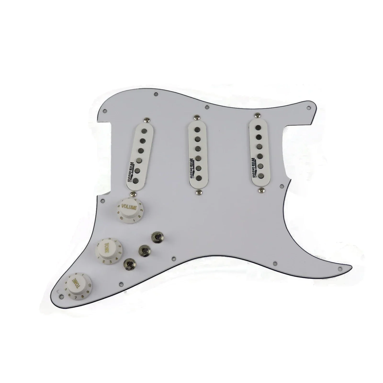 

Guitar Pickups 7-Way type fully loaded Prewired Pickguard Wilkinson SSS Ainico 5 Single coil Pickups Set For ST Guitar