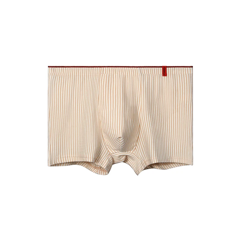 

Pure Cotton Men's Underwear Trendy Striped Boxer Briefs Trendy Sports Men's Shorts Youth Large Size Comfortable Boxer Briefs