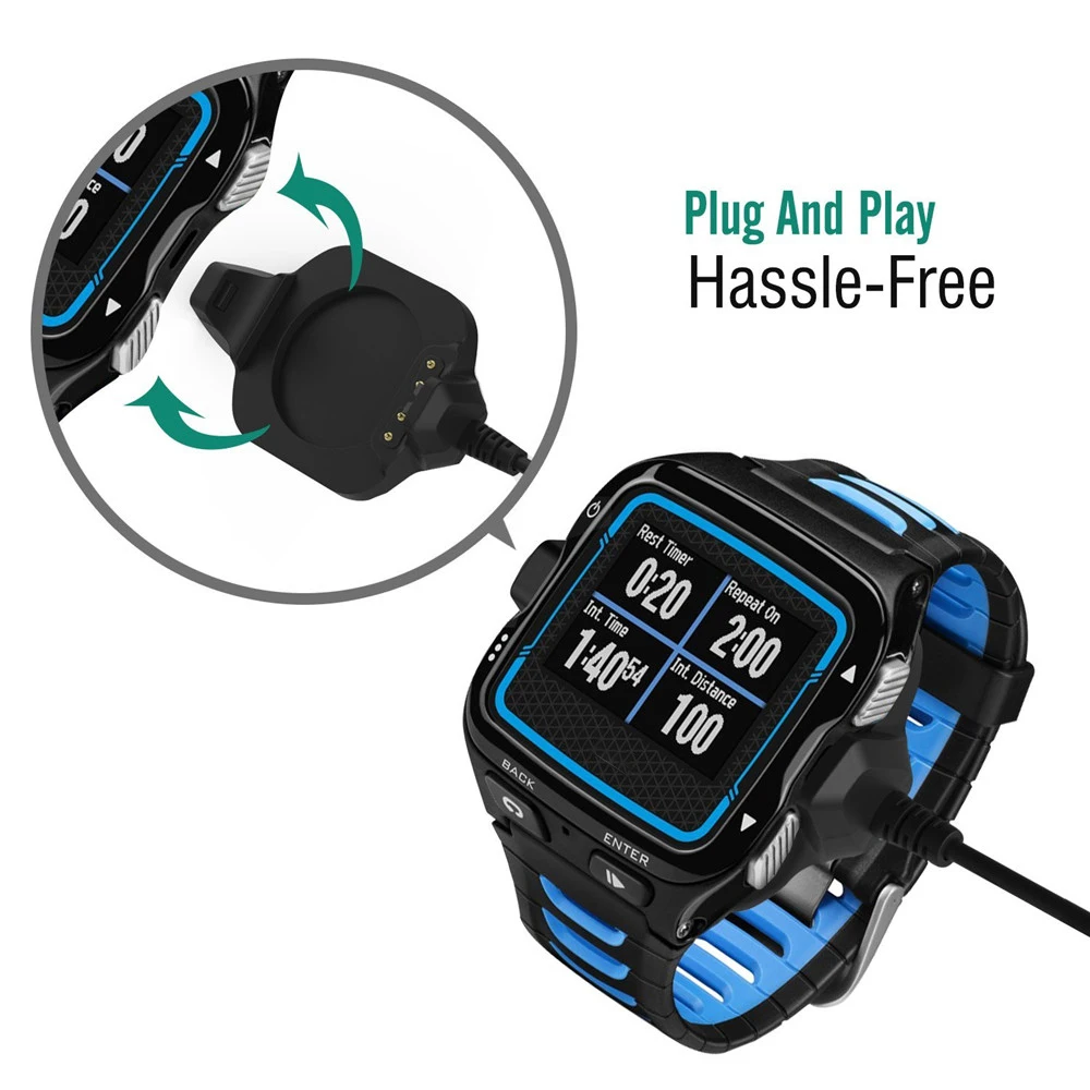 Garmin Forerunner 920XT 멀티스포츠 GPS용 USB 충전기 충전 클립 케이블