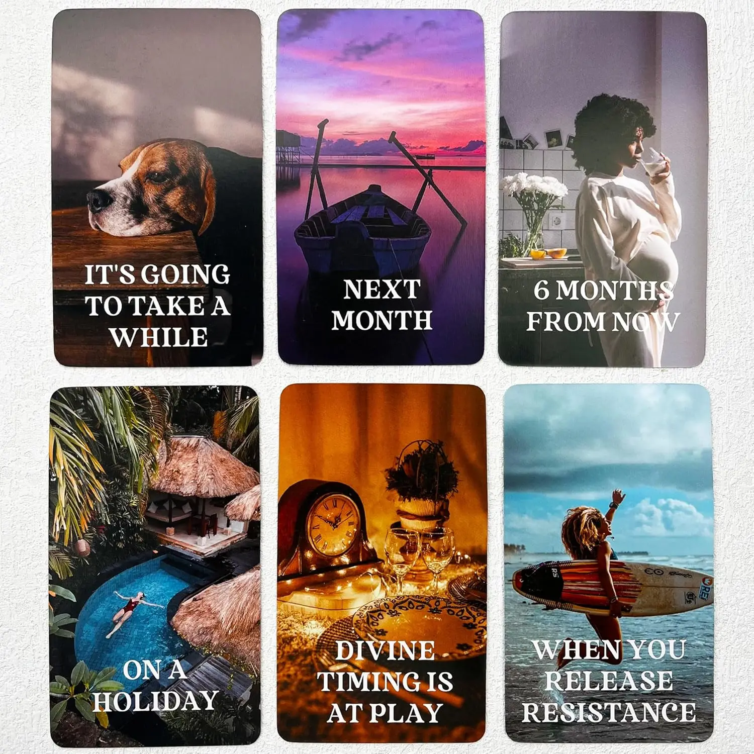 54Pcs 12x7 cm Divine Time Oracle Cards Game