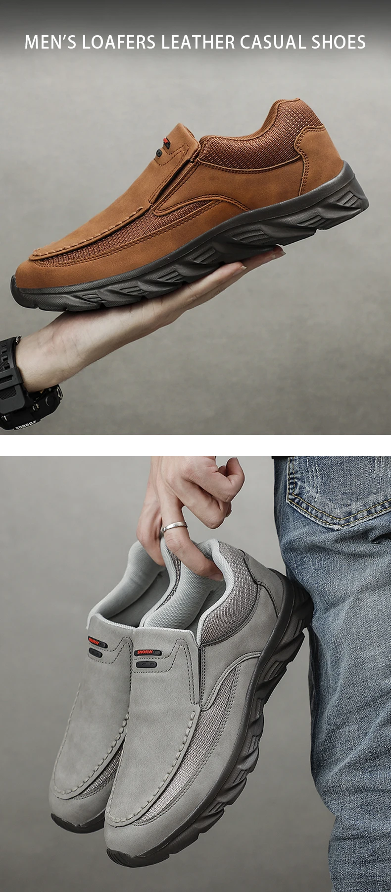 Männer Turnschuhe Licht Faulenzer Slip auf Casual Schuhe für Männer Bequeme Luxus Marke Männlichen Business Schuh Fahren Schuhe – Detail 2