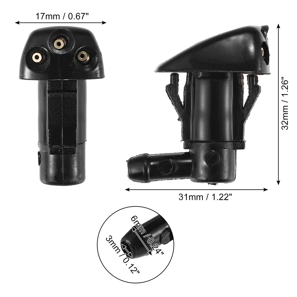 2Pcs Car Windscreen Washer Jet Spray Nozzle/For Hyundai/For Tucson/986302E100 Windscreen Wipers Car Accessories