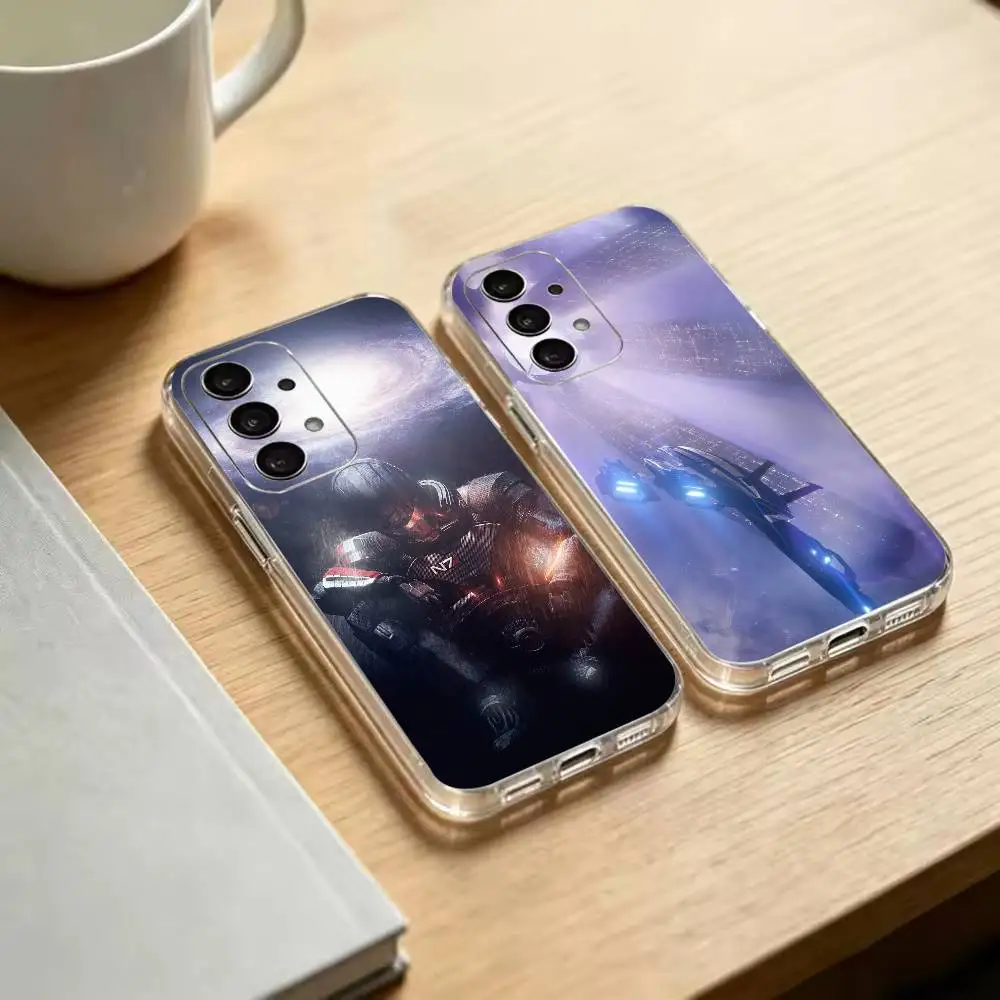 Game M-Mass Effect  Transparent Phone Case For Samsung S25 S24 S23 S22 S21 S20 Ultra Plus FE Lite Note