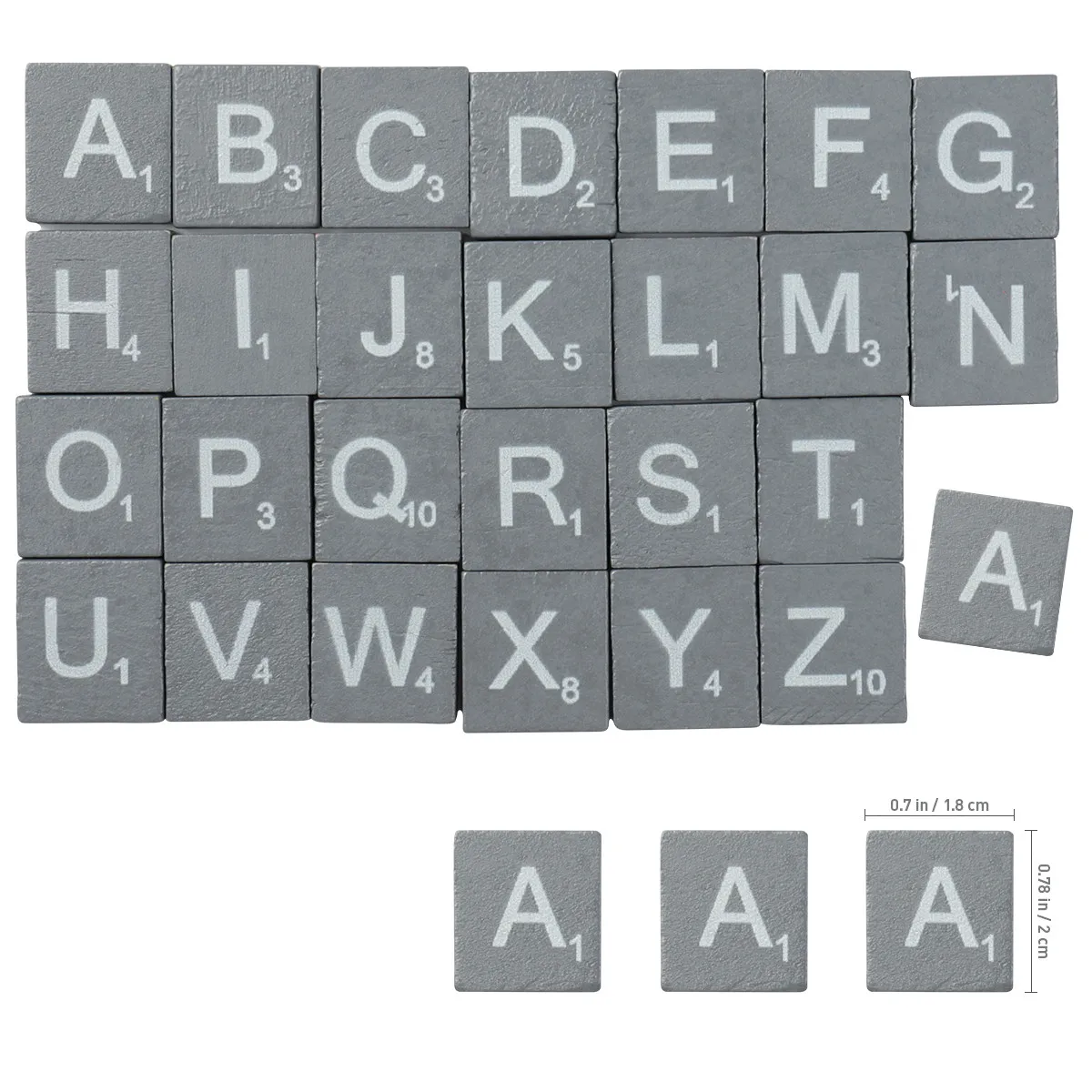 100pcs 알파벳 퍼즐 공예 페인트 부드러운 자연 안전 어린이 공예 파티에 대 한 나무 큐브 DIY 퍼즐 스도쿠 게임