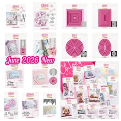 Chloes Butterfly Embellishments Pearly Squares Majestic Flower Metal Cutting Dies Stamp for DIY Scrapbook Handmade June 2026 New
