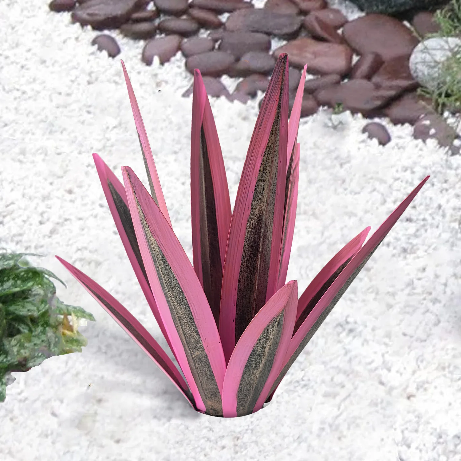 Agave Plant Metal Creatief Ornament IJzeren Kunstwerk Buiten Patio Tuin IJzeren Kunst Plantendecoratie