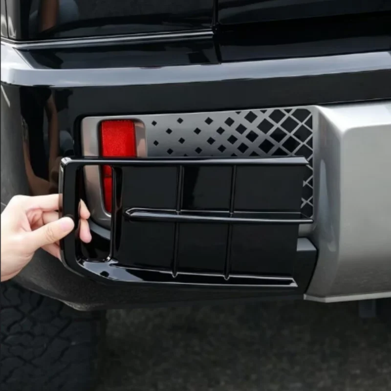 before and after fog lamp protection cover black kit  modification upgrade decoration Fit For Great Wall HAVAL H10 2026-2027