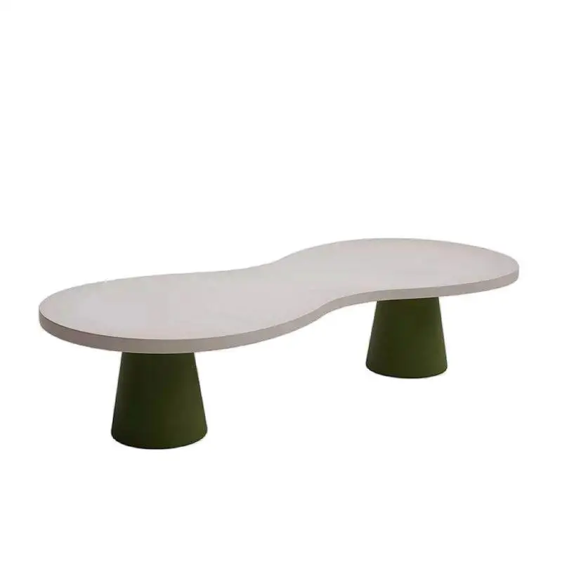 Table and chair combination, overhead solid wood, multi-person creative learning table