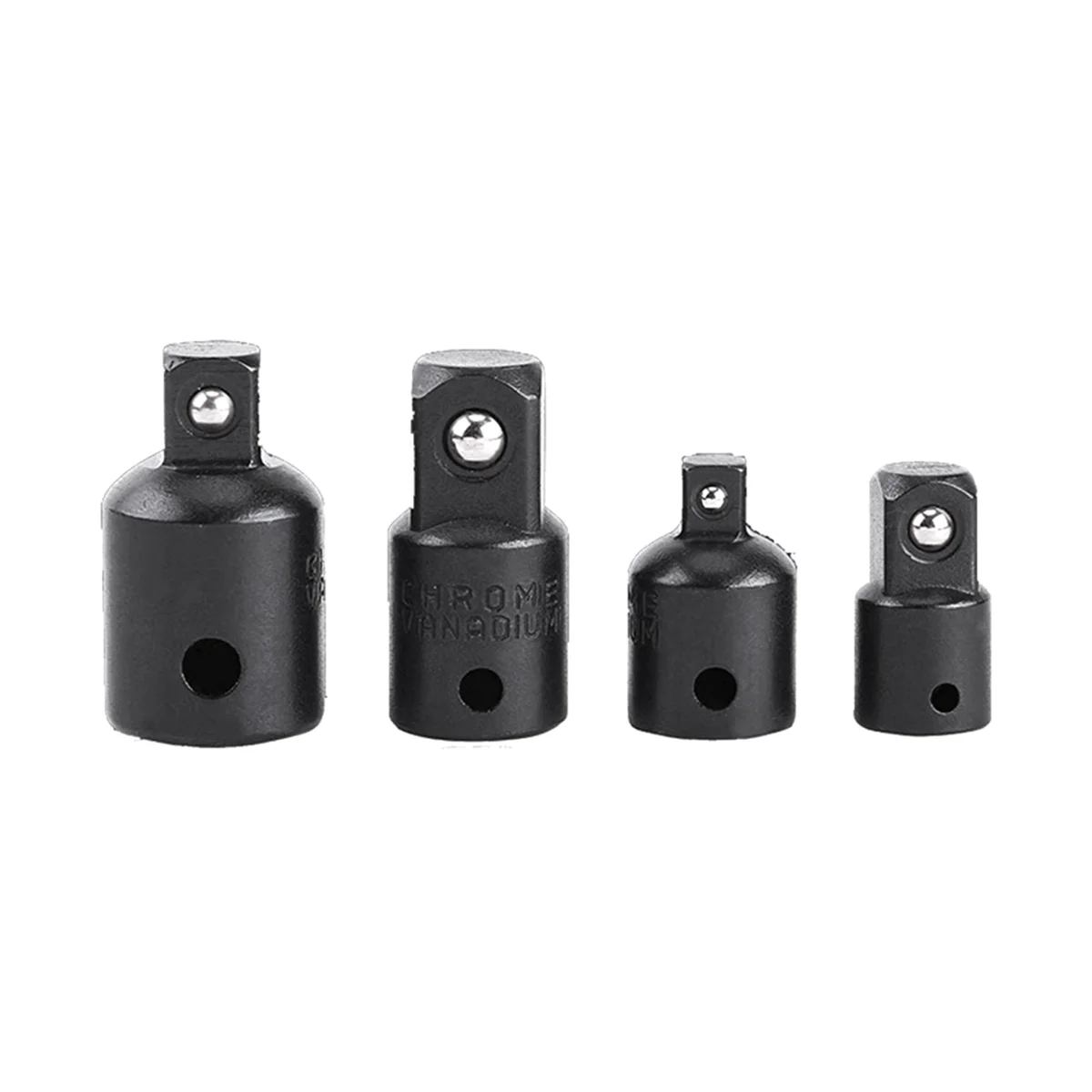 

AB34 4Pcs Drive Socket Adapter Converter Reducer Air Impact Socket Wrenches Electric Wrench Tool Adapter Hand Tools Black