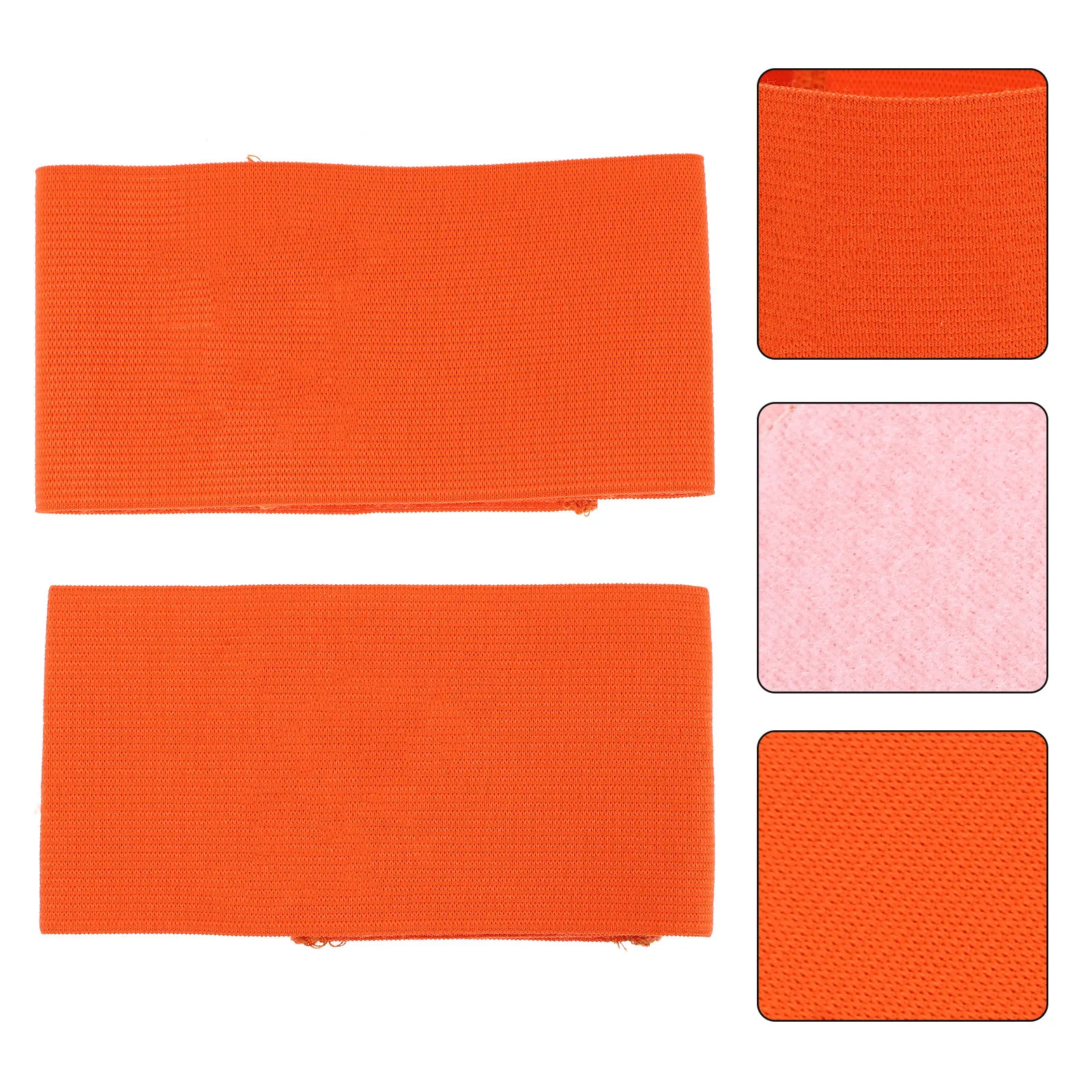 

2Pcs Soccer Leader Armband High Quality Elastic Captain Band for Football Match Team Activities Washable Sports Use Armbands