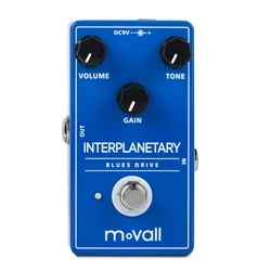 Movall MP100 Interplanetary Blues Drive Pedal Overdrive Guitar Effect with True Bypass