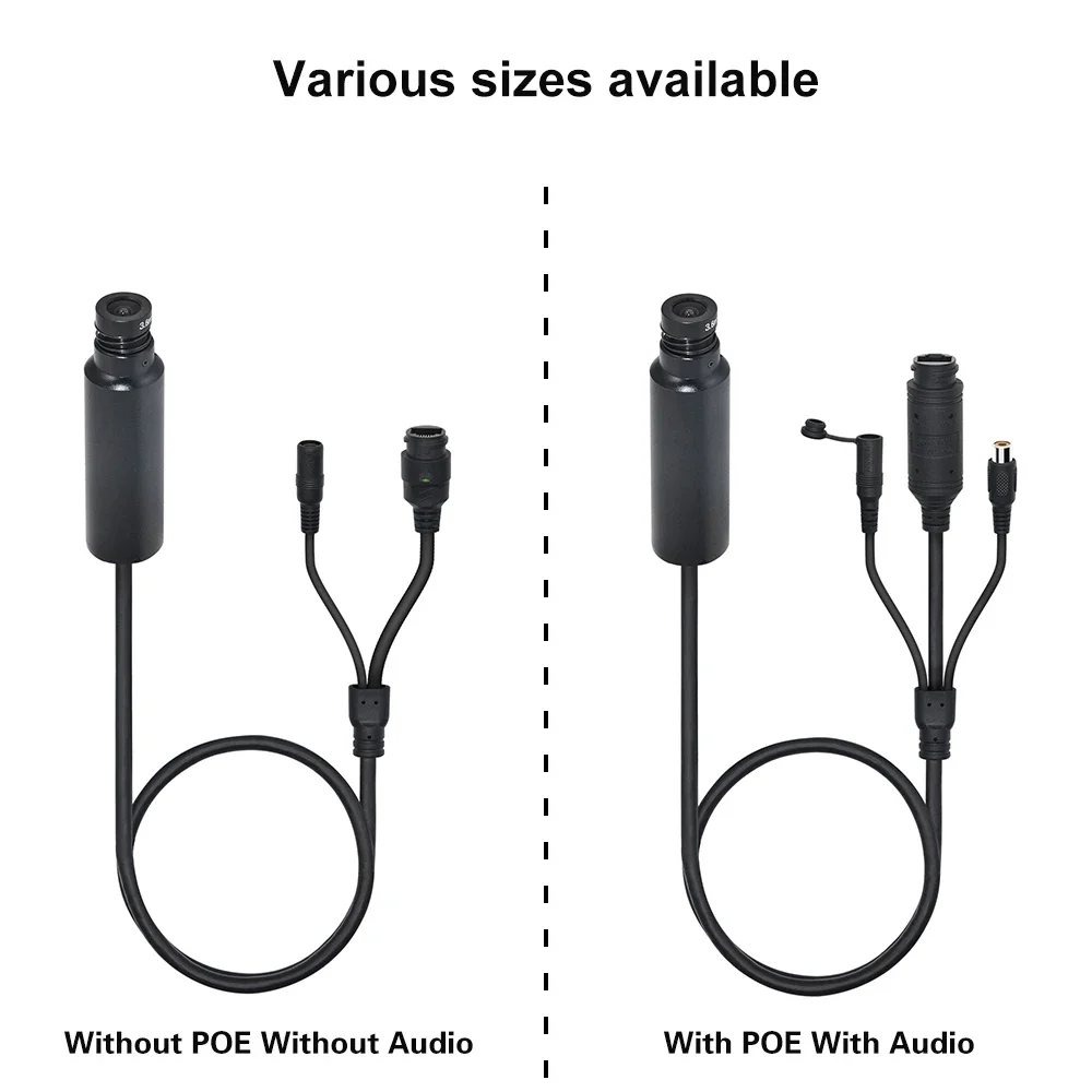 5MP Mini POE IP Camera Pen Type H.265 ONVIF AI Human Detection Audio Recording Remote Monitoring CCTV Security