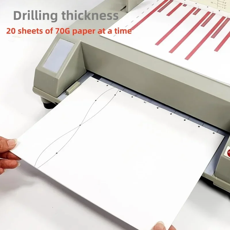 VB500pro binding machine Stapling machine 12 teeth hot melt set electric layering puncher office Electronics Financial Equipment