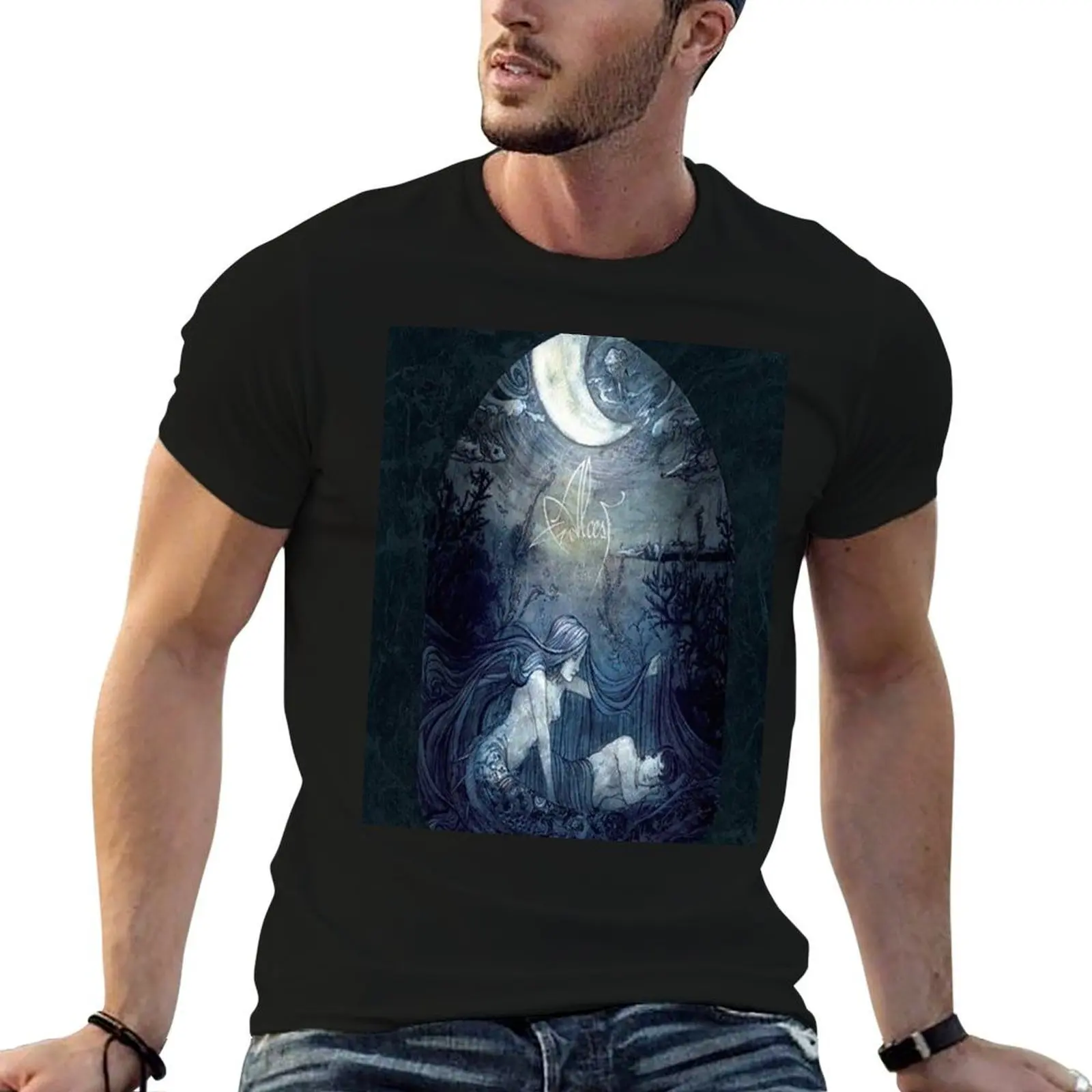 

cailles de Lune Alcest T-Shirt graphic t shirts for man t shirt for man man t shirt summer T-shirt