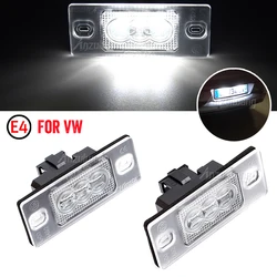 2x White 18SMD 12V LED License Plate Lights Lamp for Porsche Cayenne 955 957 for VW Golf 5 Passat B5.5 5D Touareg Tiguan