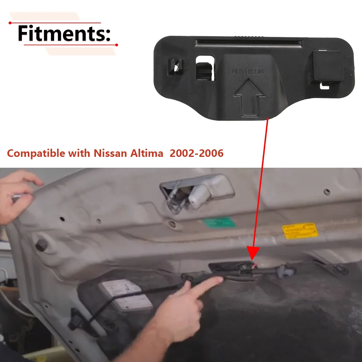 

Hood Support Rod Clamp Holder Retainer Clip for Nissan Altima 2002-2006 65722-8J000