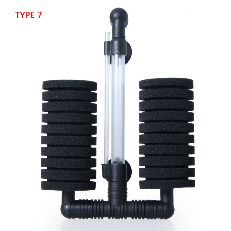 7 typ filtr akwariowy gąbka Fish Air Pump Skimmer gąbkowy filtr biochemiczny filtracja w akwarium filtr Fish tankppurising