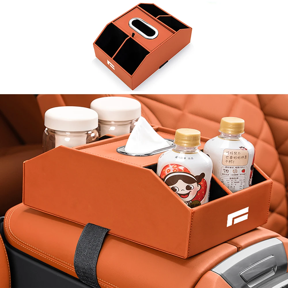 

Car Multifunctional Storage Box Fit For BAIC JISHI Polestone 01 Rox 01 2023 - 2025 Armrest Box Storage Box Car Tissue Box Parts