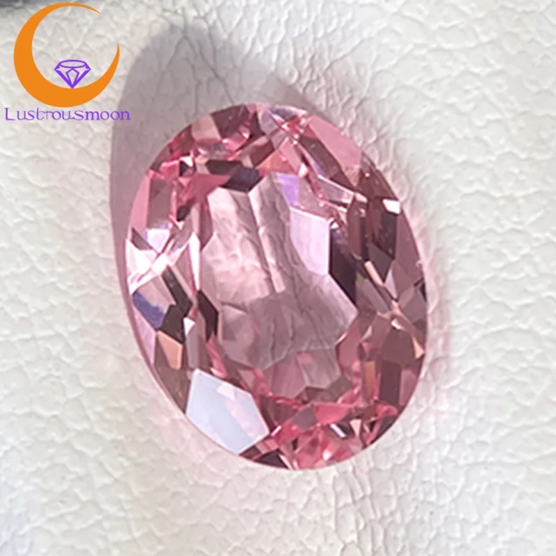 

Oval Cut Morganite Pink Lab Grown Sapphire Loose Color Stone Top Gems AGL Certificate Wholesale Material Woman Jewelry Making