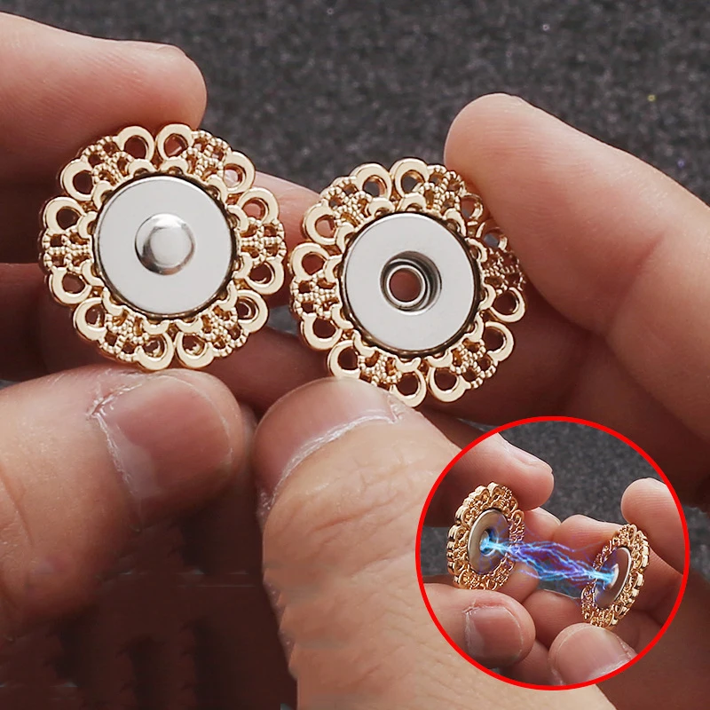 20/22/25mm Invisible Magnetic Snaps Fasteners Button Hand-sewn Buckle for DIY Overcoat Bag Windbreaker Accessories Scrapbooking