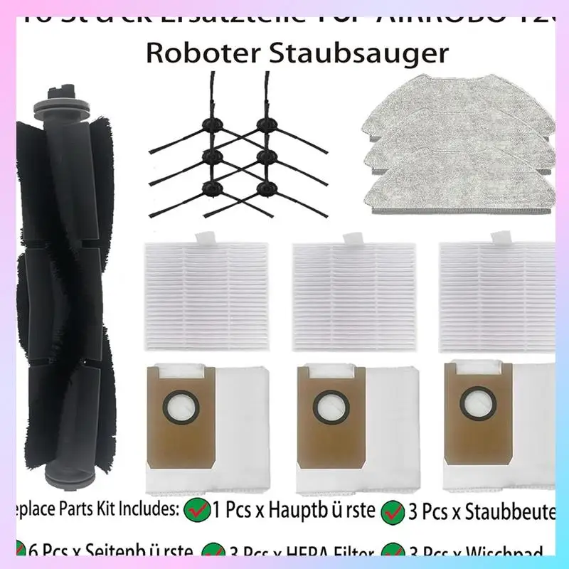 قطع غيار ABRG لملحقات استبدال المكنسة الكهربائية الروبوتية Airrobo T20 / T20+