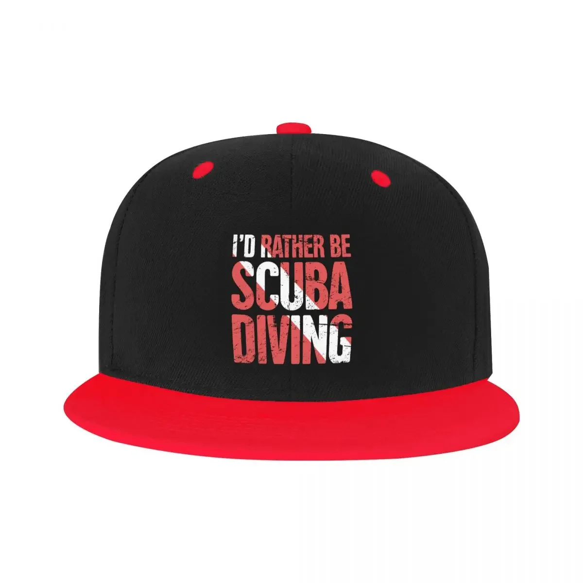 Topi bisbol selam Scuba personalisasi, topi Snapback olahraga datar pria dan wanita, topi hiphop kutipan untuk menyelam Skuba pribadi