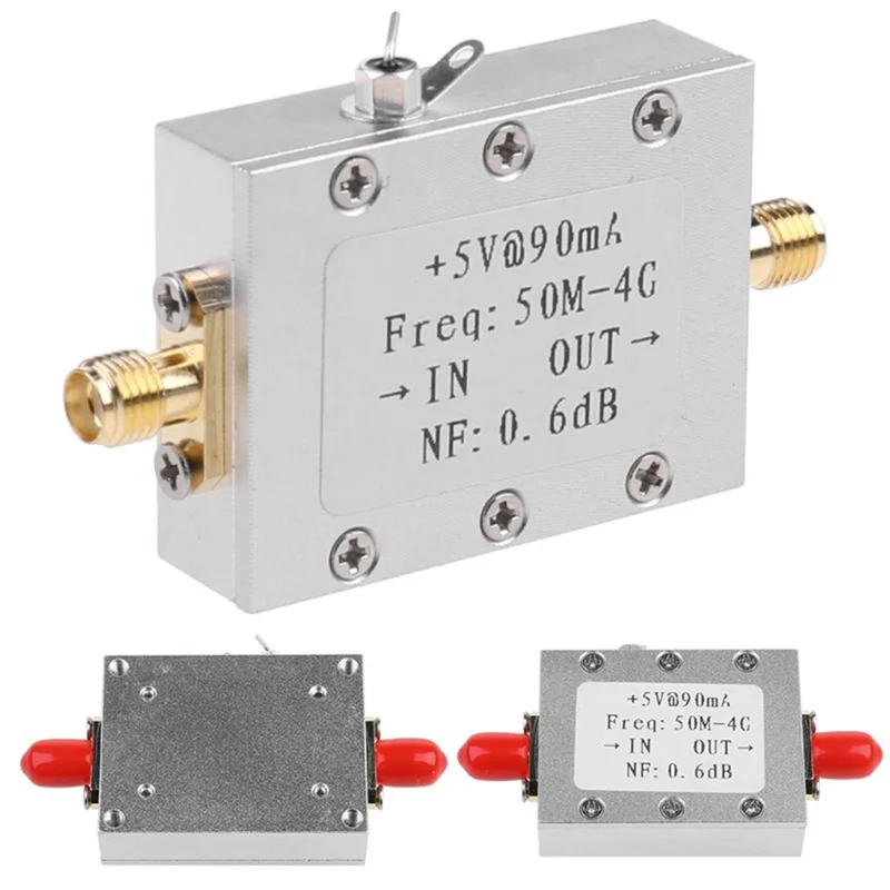 Amplificatore RF amplificatore RF a basso rumore scheda modulo radioamatoriale LNA 50M-4GHz NF = 0.6DB