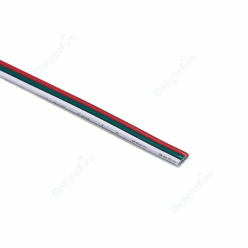 20AWG 3 Pin Wire 22AWG 18AWG 3pin Extension Cable 5-100m SM JST LED Connector Cable For WS2812B WS2811 LED Strip Lights Pixel