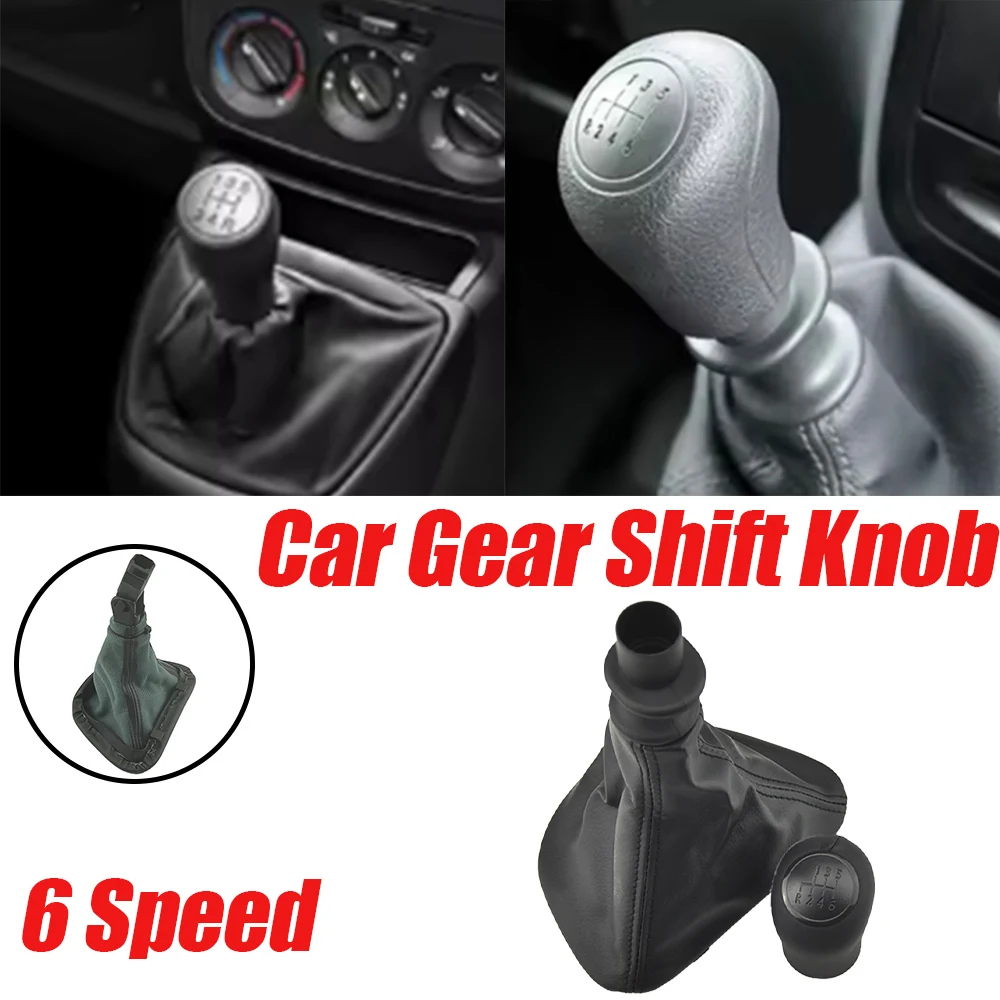 Shifter PU Pomello Del Cambio In Pelle Boot Auto 6 Velocità Per Mercedes Benz W639 VITO 2003 2004 2005 2006 2007 2008 2009 2010