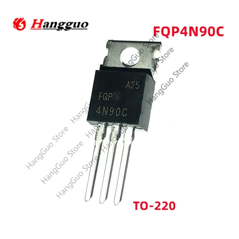 

10Pcs/Lot original FQP4N90C 4N90C TO-220 MOS FET 4A 900V