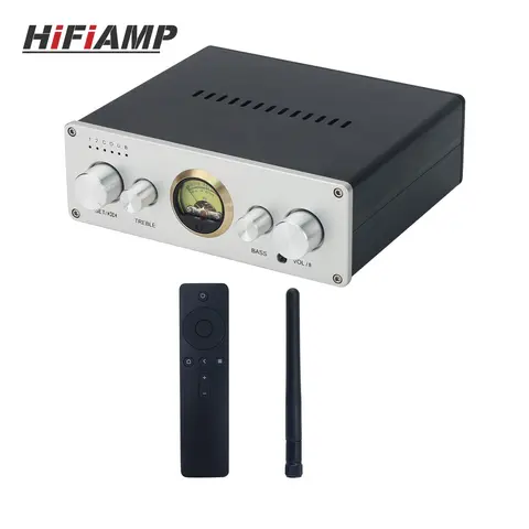 HiFiAMP D300BT TPA3255 300W+300W Digital Power Amplifier Two Channel Amplifier BT5.0 Power Amp with Remote