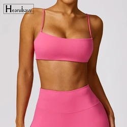 Soutien-gorge Push Up de dehors Sexy pour Femme, Haut Court d'Entraînement, de Yoga, de Course, à vaccage Rapide