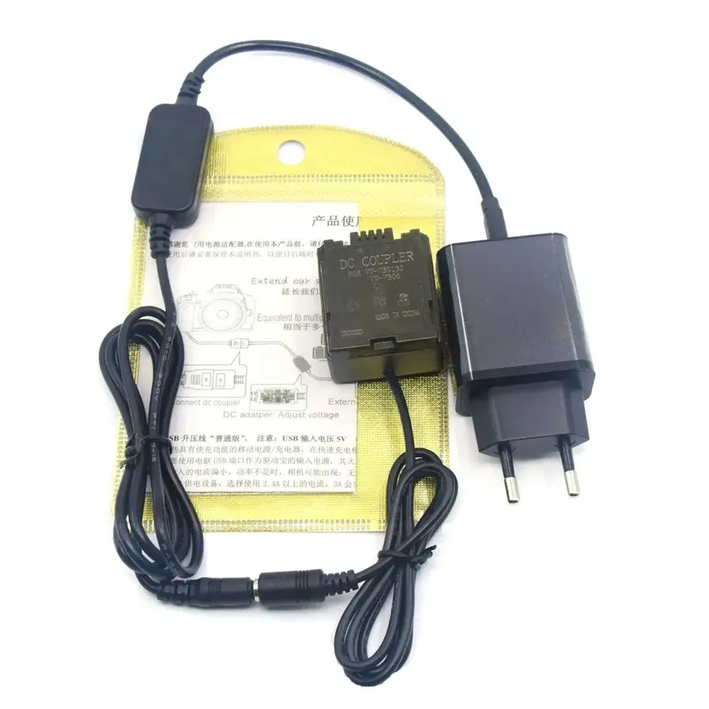 PD Adapter USB C DC Cable VW-VBG130 VBG6 Dummy Battery for Panasonic HS250 SD700 TM200 SDR-H20 HDC-DX1 PV-GS80 VDR-D50 HS600