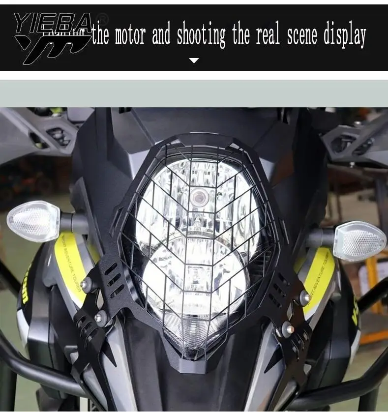 Headlight Guard Head Light Aluminum Grill Cover Protector For SUZUKI DL 650 1000 VSTROM 650 V-strom 1000 Vstrom 1000 2017-2021