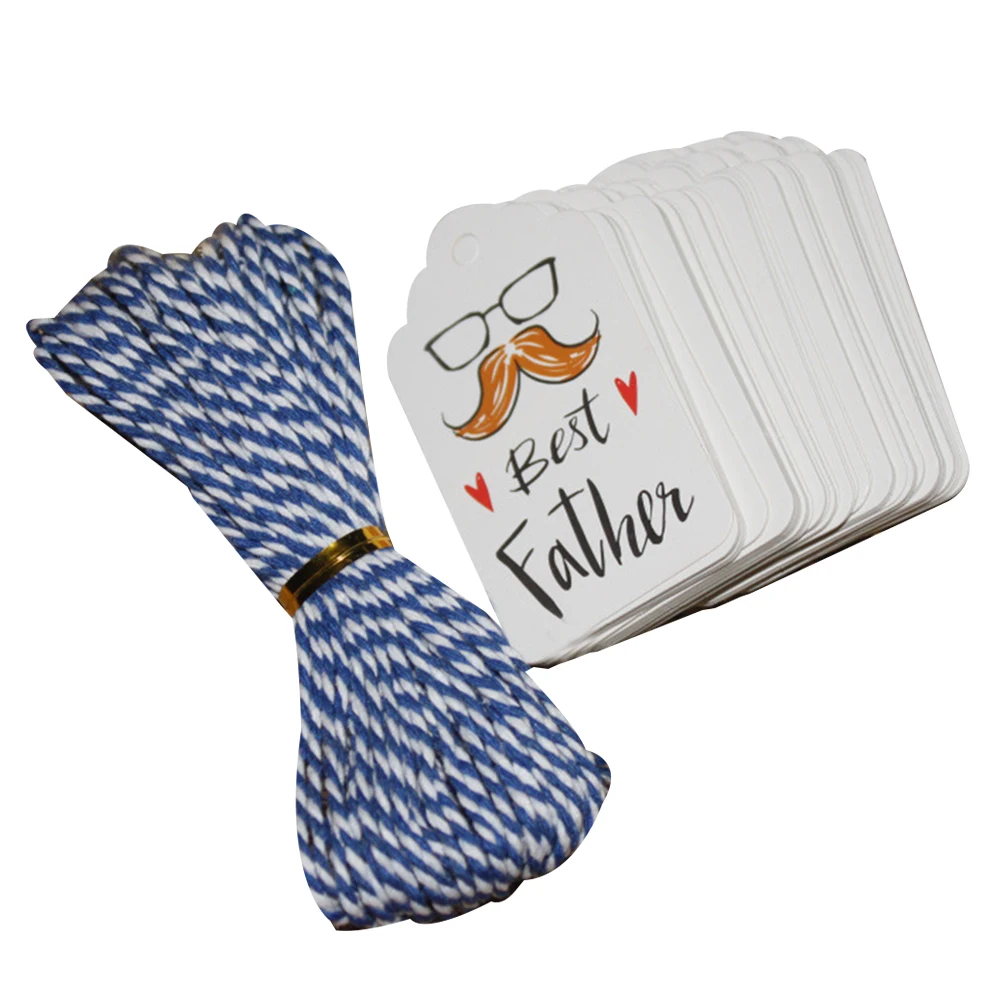 علامة هدية عيد الأب، علامات تزيين يدوية ورقية لسعر الملابس، بطاقات الطلاب، أغطية الكب كيك، علامات تعليق المرجعية