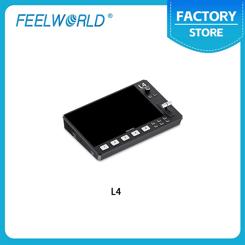 FEELWORLD L4 Multi-camera Video Mixer Switcher 10.1