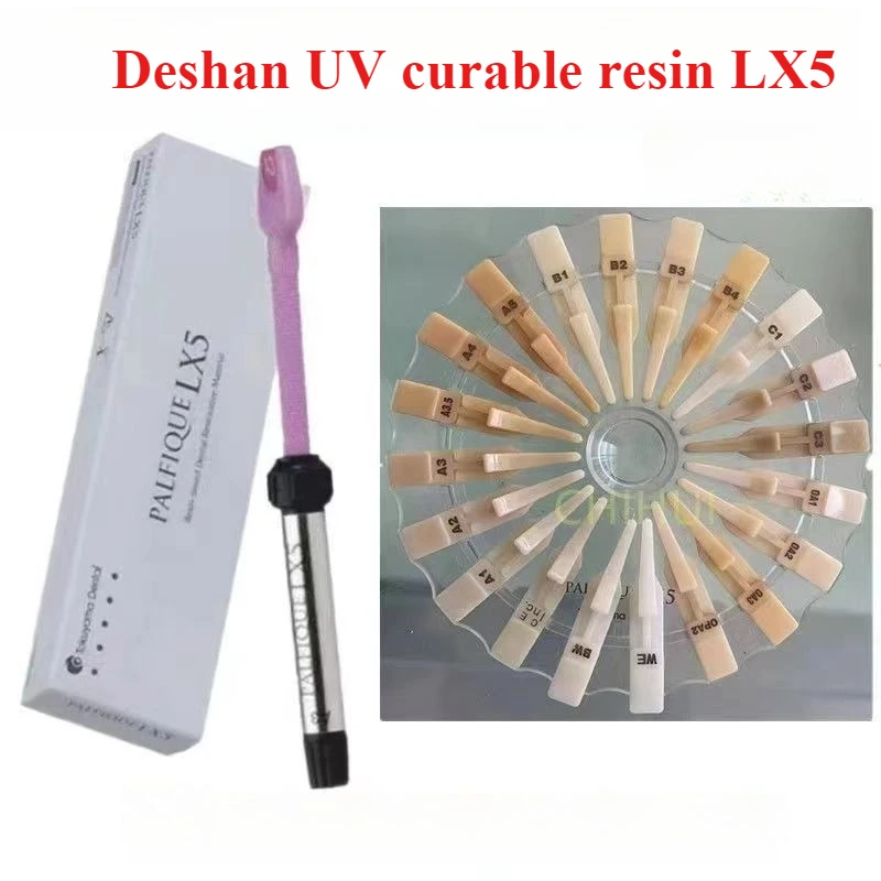 

Реставрационные материалы для стоматологической смолы Deshan, УФ-отверждаемая смола, клей-хамелеон, наполнение зубов, лабораторные расходные материалы, различные модели