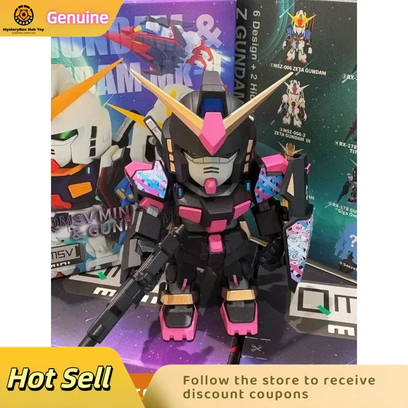 Neue echte TOPTOY Bandai Z Gundam Blind Box QMSV Mini IZGUNDAM GUNDAM Serie Figur Desktop Ornament Mystery Box Geschenk