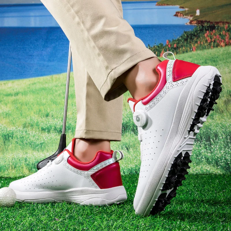 Breathable Golf Shoes for Men and Women, Luxury Golf Sneakers, Outdoor Walking Shoes