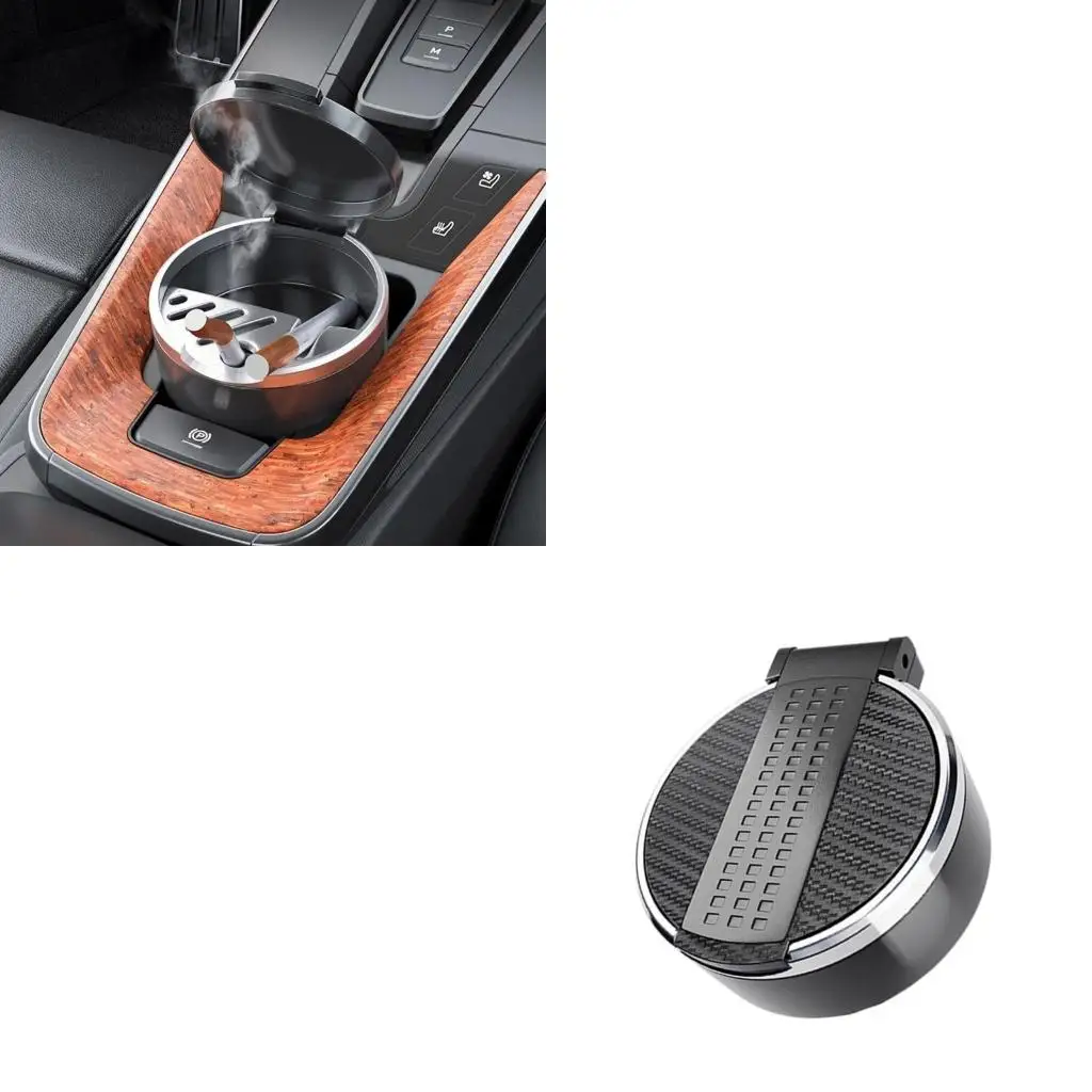 Car Interior Ashtray with Lid Washable Truck CigaretteS holders for tidies Cabins
