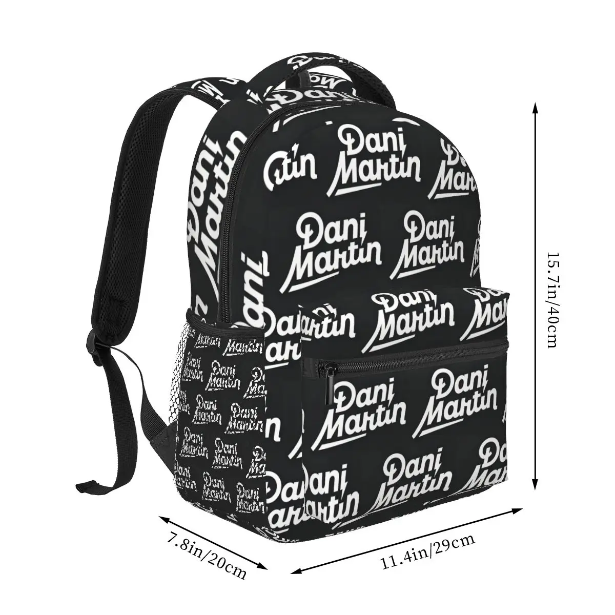 Rock Singer Dani Martin Graphic Student Backpack School Bag Hiking Travel Daypack for Men Women Fashion Bookbag Shoulder Bags