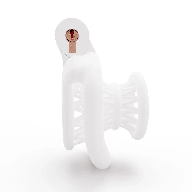 ABS Negative Chastity Cage for Men Lightweight Small Sissy Cock Lock with 4 Size Penis Rings Lock Device Adults Toys BDSM Shop