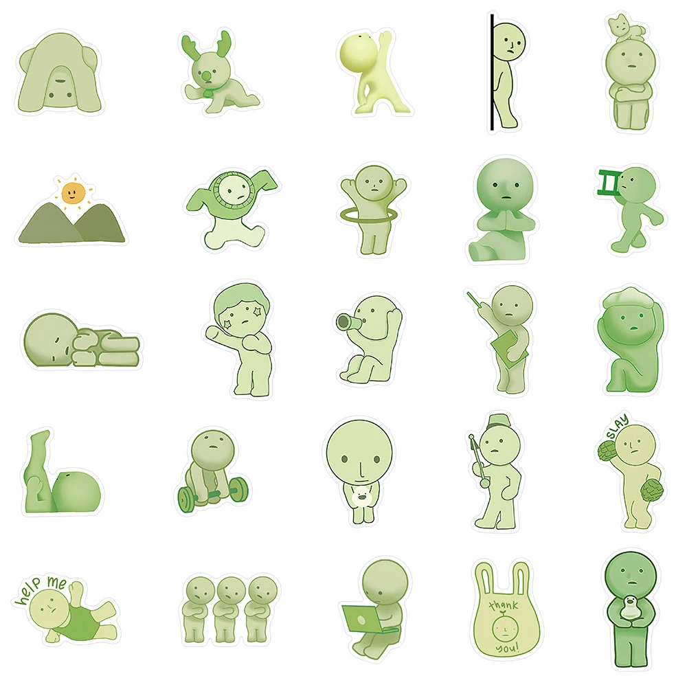 10/30/54pcs Divertenti Smiski Adesivi Kawaii Carino Graffiti Decalcomanie FAI DA TE Telefono Cancelleria Notebook PVC Adesivo Impermeabile per I Bambini Giocattolo