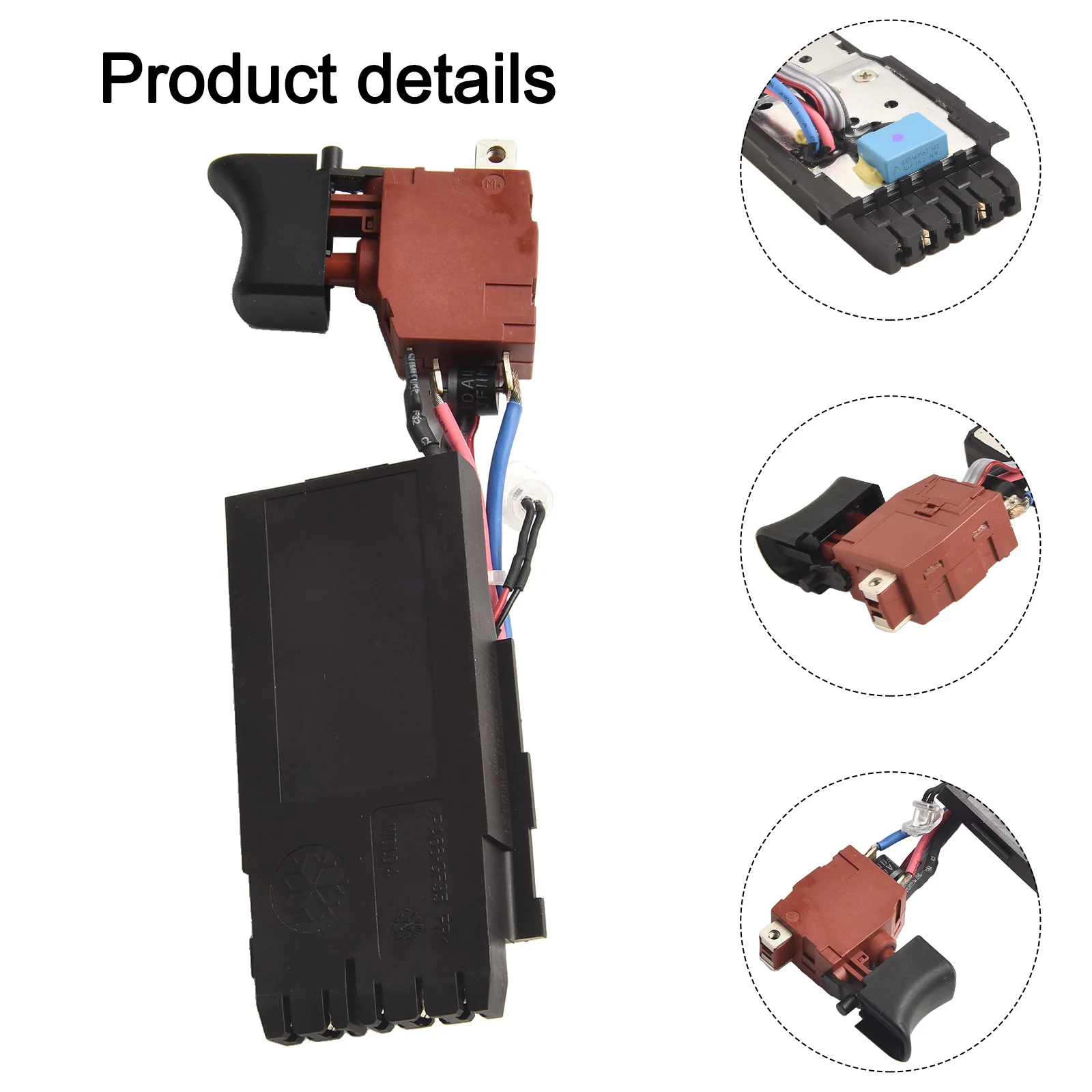 

For-Hilti SF22-A SFH22-A Switches Switch Black Fittings 21.6V For SIW22T-A SF10W-A22 Home Improvement Spare Parts